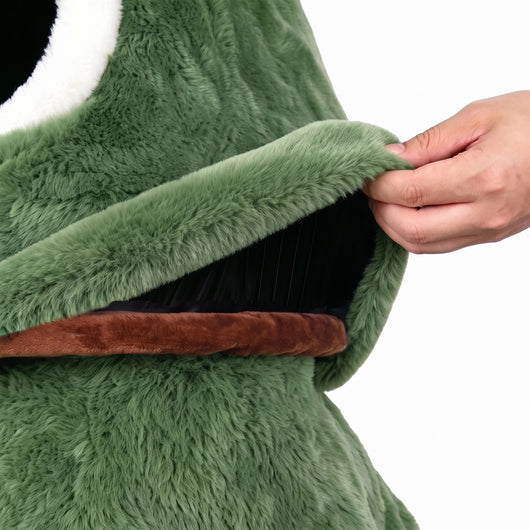 Removable and washable plush cover