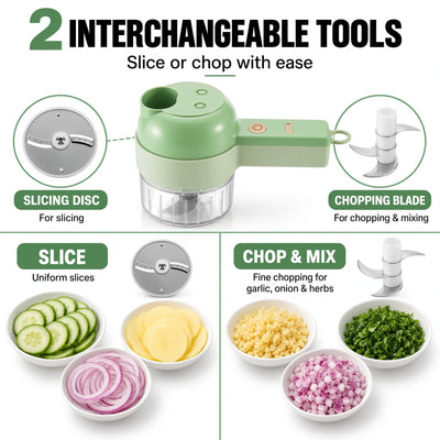 4-in-1 Electric Vegetable Cutter