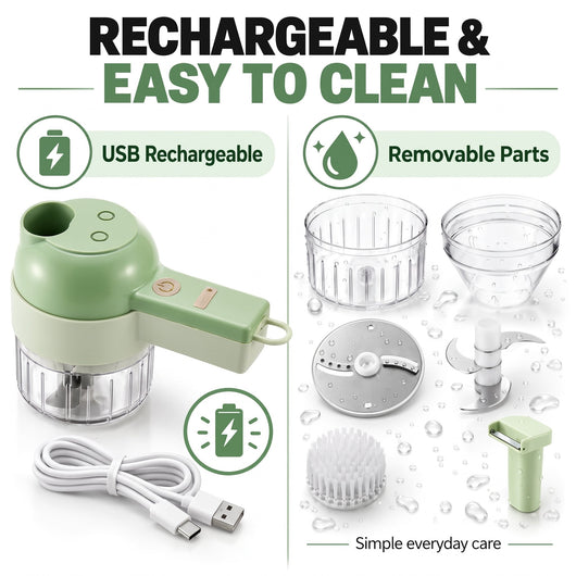 4-in-1 Electric Vegetable Cutter