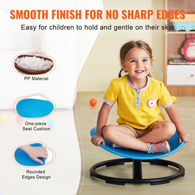 Smooth one-piece seat with rounded edges