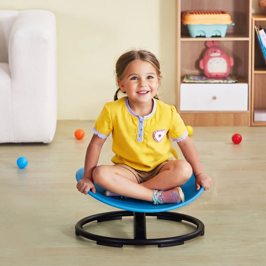 Girl sitting on the Sensory Swivel Chair