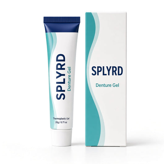 Splyrd Denture Gel tube and box